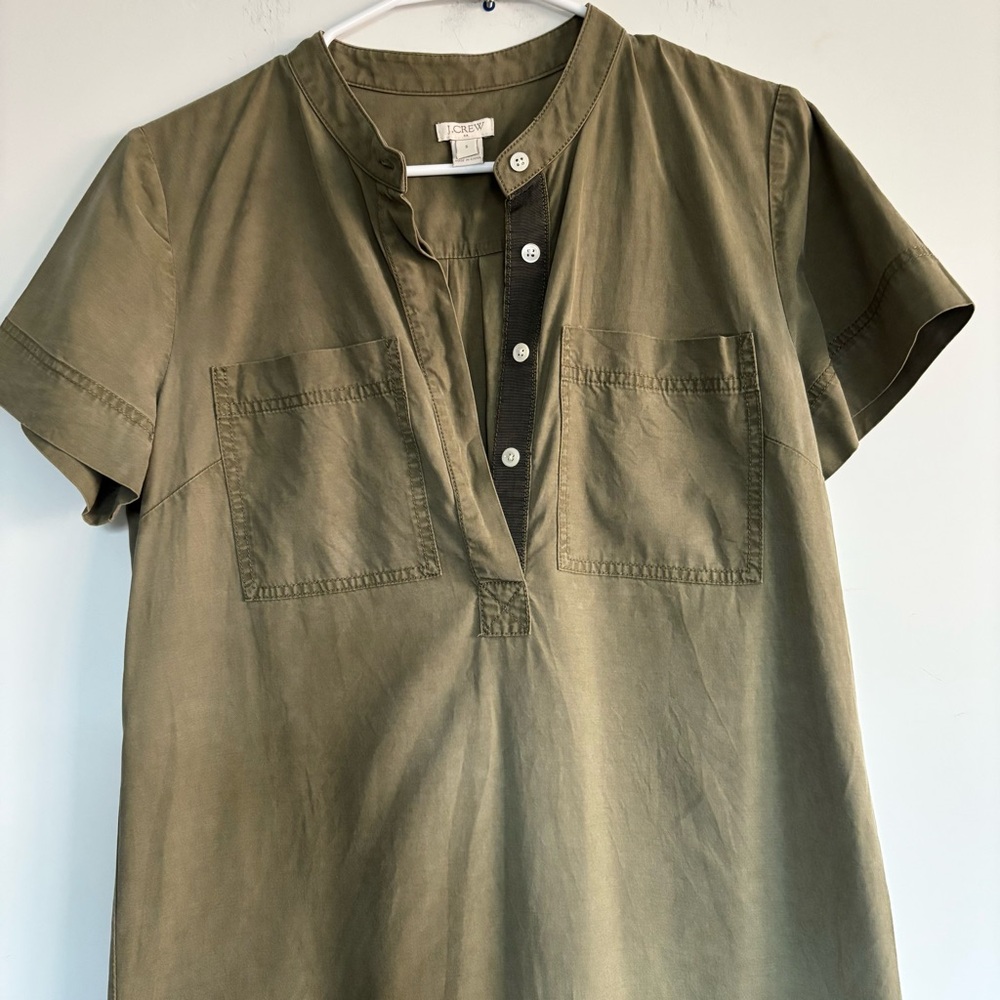 J. Crew Shirtdress w/Quarter Front Buttons